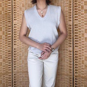Vintage, 00s/90s Cream Sweater Vest